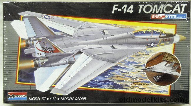 Monogram 1/72 Grumman F-14A Tomcat, 1132 plastic model kit